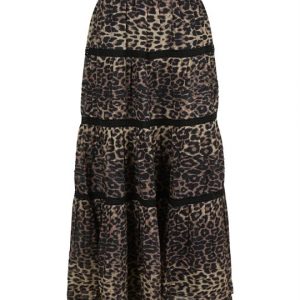 Neo Noir - Felicia Leo Voile Skirt - Leopard