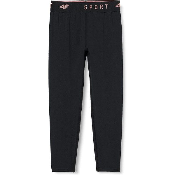 Sport leggings til børn 4F Sort 13-14 år