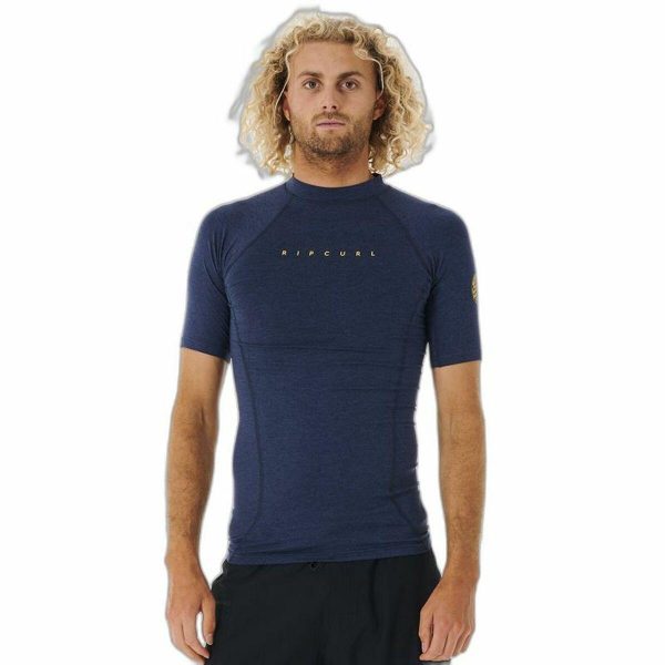 Bade T-shirt Rip Curl Dawn Patrol Perf Mørkeblå Mænd L