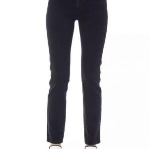 Baldinini Trend Trendy Tricolor Accent Black Jeans