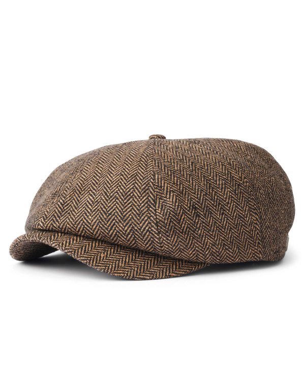 Brixton Brood Snap Cap Brown