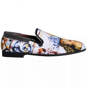 Dolce & Gabbana Multicolor Madonna Majolica Amalfi Herre Loafers Sko