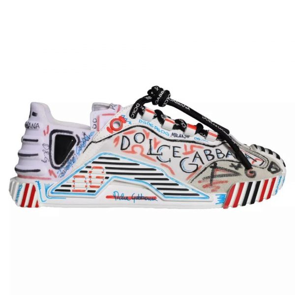 Dolce & Gabbana Multicolor Suede Fabric NS1 Sneakers Sko