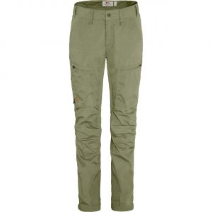 Fjällräven Womens Abisko Lite Trekking Trousers Short (Beige (LIGHT OLIVE/622) 34)