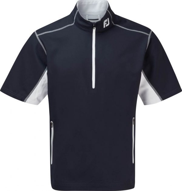 Footjoy Half-Zip S/S Windshirt Herre Jakke - Navy With White - Str. M