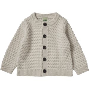 FUB Ecru Baby Structure Cardigan - Str. 86