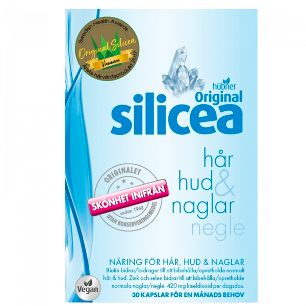 Hübner Original silicea hud, hår & negle (30 kap.)