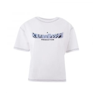 Kenzo Elegant White Cotton Top for Dame