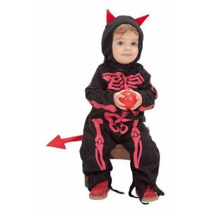 Kostume til babyer 0-12 måneder Diablo Skelet Jumpsuit