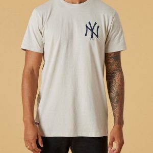 New Era T-shirt - New York Yankies - Light Beige