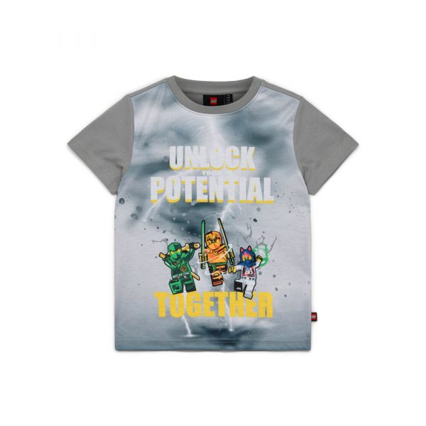 Ninjago TANO 213 T-shirt Kortærmet - Light Grey - 128