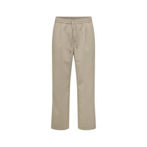 ONLY & SONS Loose Fit Bukser m. Snørre i beige til Herre