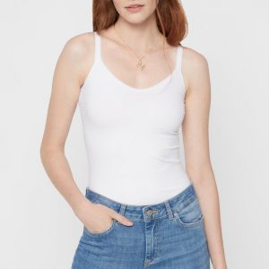 Pieces Top - Plain - White