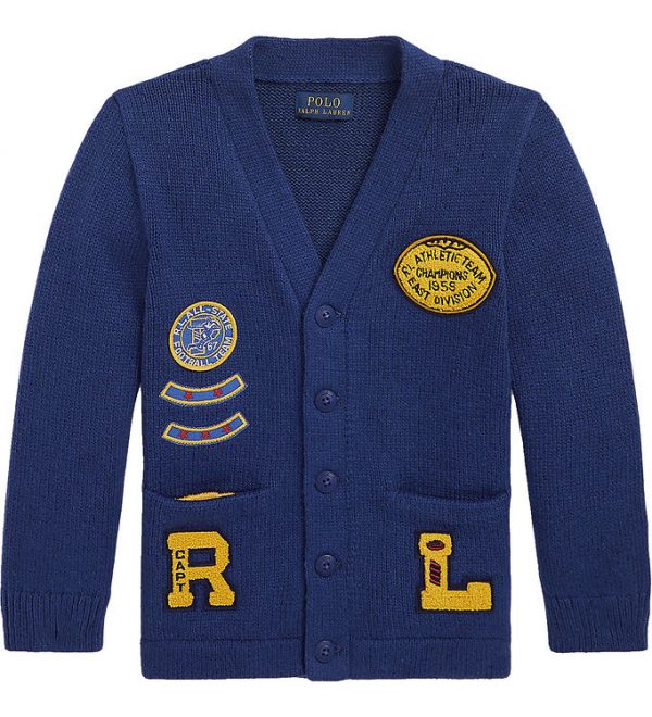 Polo Ralph Lauren Cardigan - Strik - Royal Combo