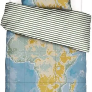 Sengetøj 140x200cm - Africa sengesæt - 2 i 1 design - Sengelinned i 100% Bomuld