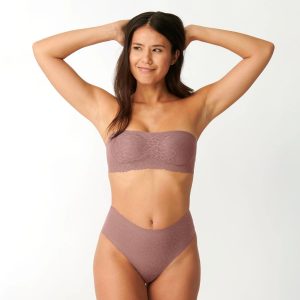 Sloggi Zero Feel Lace 2.0 hipster trusse, brun, Størrelse: XS, Dame