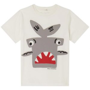 Stella McCartney Kids T-shirt - Hvid m. Haj