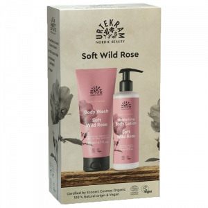 Urtekram Gaveæske Soft Wild Rose Body Lotion & Body Wash (1 stk)