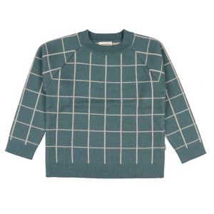 Voksi Bluse - Uld - Sea Green m. Tern