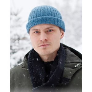 Winter Mist Hat by DROPS Design - Hue Strikkeopskrift str. S/M - L/XL - Small/Medium