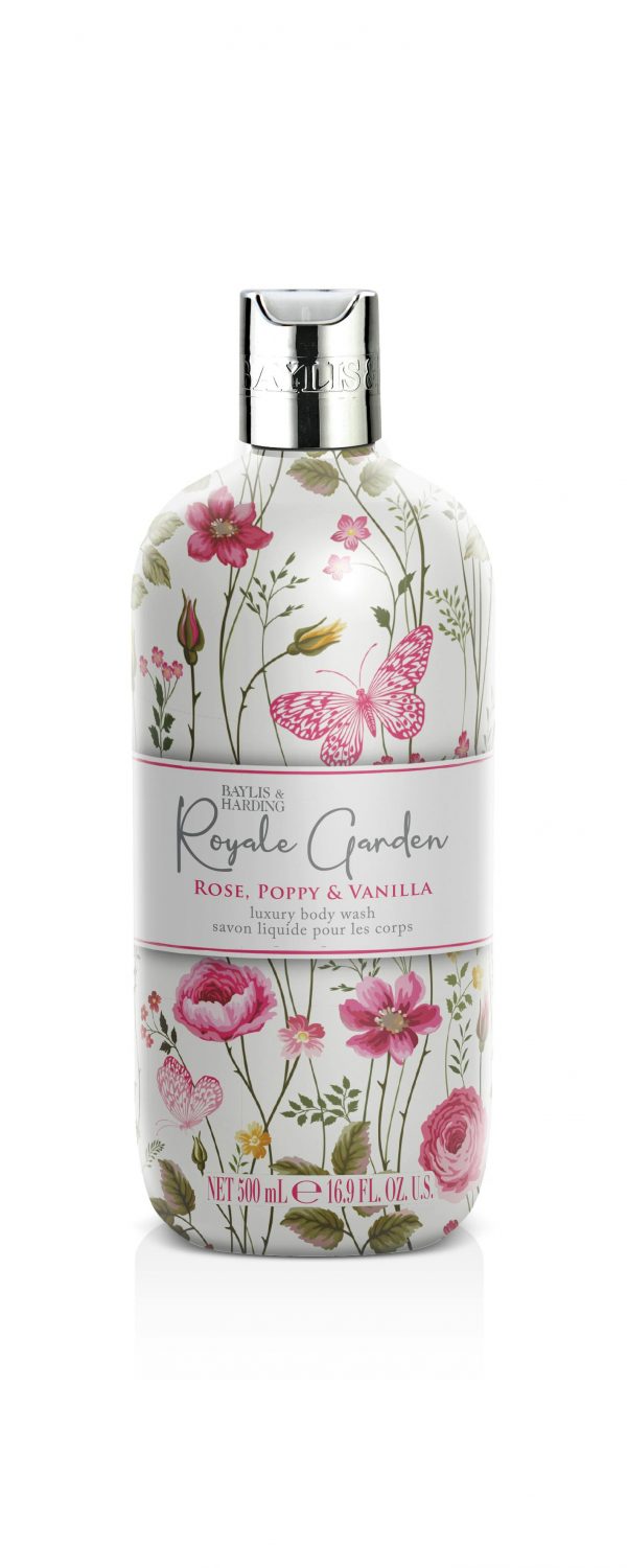 Baylis & Harding Royale Garden Rose, Poppy & Vanilla Luxury Body Wash 500 ml