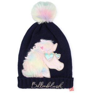 Billieblush Navy Pull On Hat - Str. 10-12 år