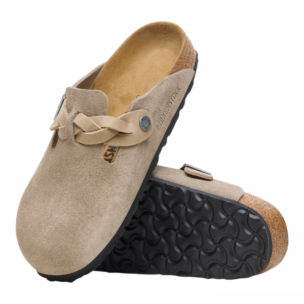 Birkenstock Boston Dame Sandaler - Taupe - 37