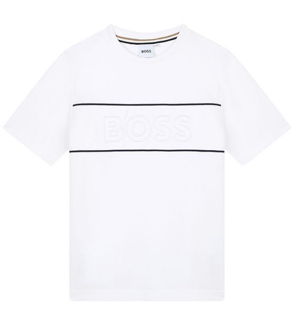 BOSS T-shirt - Hvid m. Sort