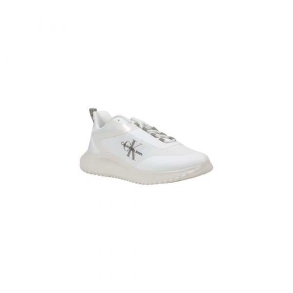 Calvin Klein Jeans White Recycled Polyester Sneakers