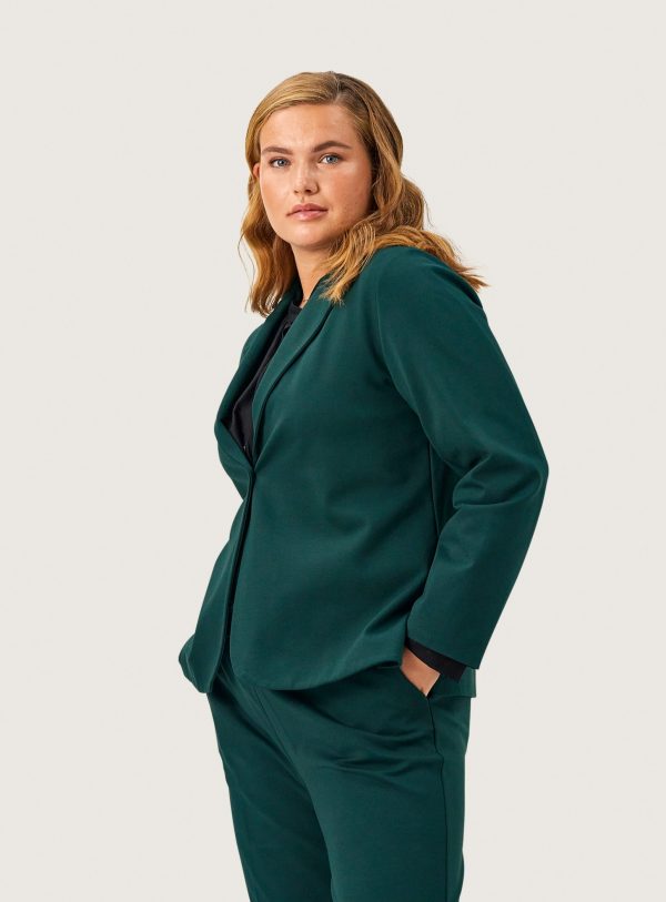 Carrie blazer i grøn jersey - S/40-42