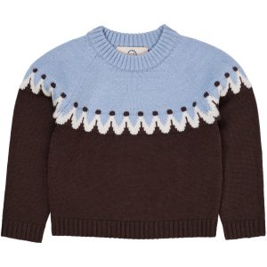 COPENHAGEN COLORS Brown/Blue Combi Cupcake Classic Jumper - Str. 62