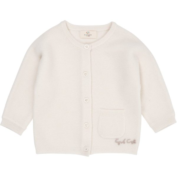 COPENHAGEN COLORS Cream Cashmere Classic Baby Cardigan - Str. 62