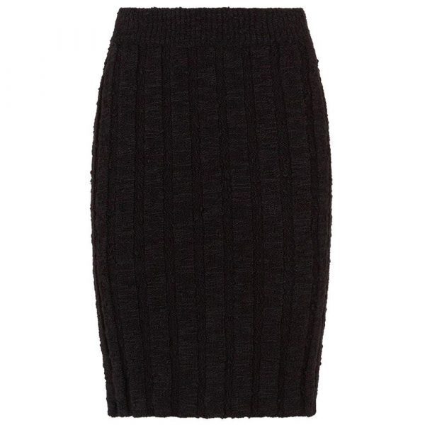 Dolce & Gabbana Black Wool Vergine Skirt