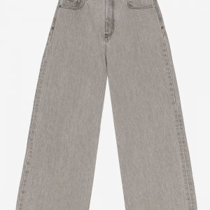 Ganni Future Denim Wide Jeans Gray Quill