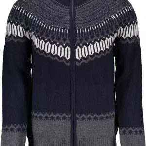 Gant Blue Wool Herre Cardigan