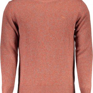 Harmont & Blaine Elegant Pink Crew Neck Sweater with Embroidery