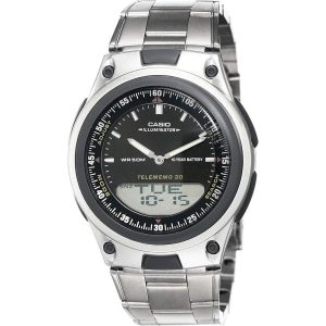 Herreur Casio Sort Sølvfarvet (Ø 40 mm)