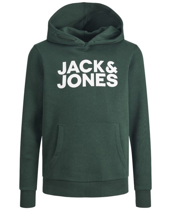 Jack & Jones JR hood sweat, Corp, grøn - 152 - 12år