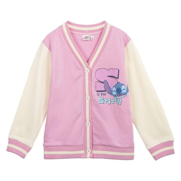 Jakke Børns Stitch Pink 12 år