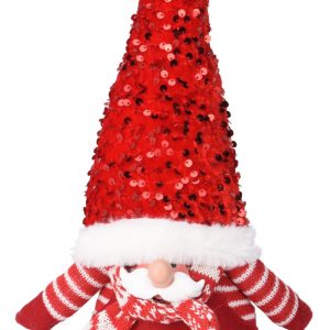 Julemand santa m. stor hat, H36 cm, 2 assorteret