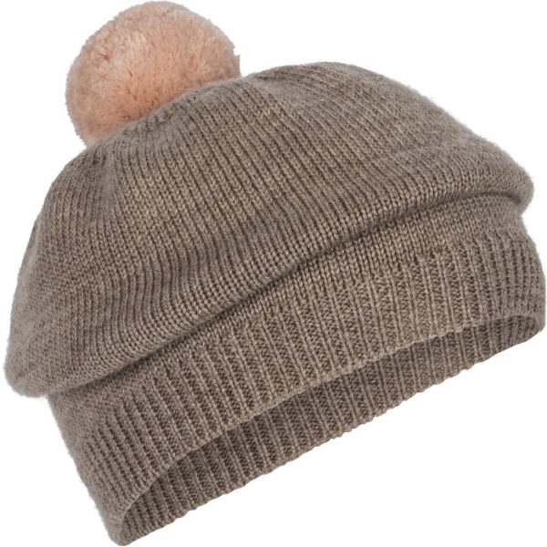 Konges Sløjd Soft Brown Louli Beret - Str. 2-4 år