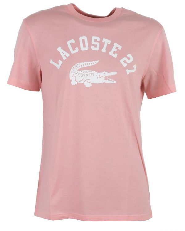 Lacoste t-shirt, pink - 164 - XS+ - XS