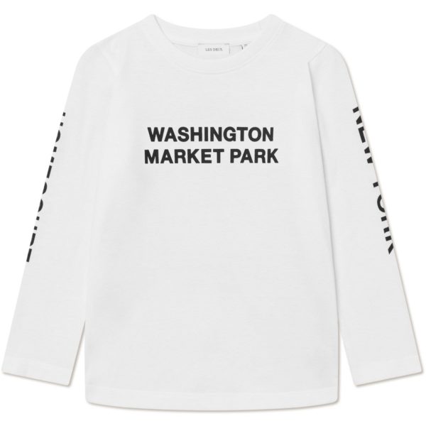 Les Deux Kids White/Black Washington Ls T-Shirt Kids - Str. 98-104