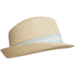 Liewood Hat - Doro Feodora - Stripe Ice Blue/Creme De La Creme