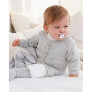 Little Pearl Cardigan by DROPS Design - Baby Jakke Strikkeopskrift str - 0/1 mdr