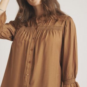 Luxzuz Bluse - Aino - Toffee