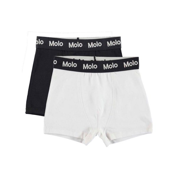 Molo | Boxershorts Justin, 2 pak, sort og hvid