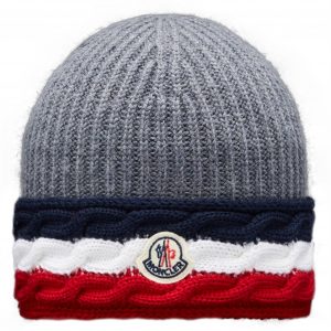 Moncler Berretto Tricot Hue Medium Grey - Str. M/52-54