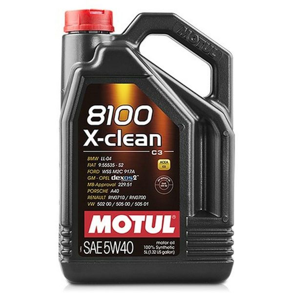 Motorolie til bil Motul 8100 X-Clean 5W40 5 L