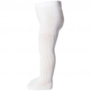 MP 37063 Paeonia Tights 01 White - Str. 5-6 år/120